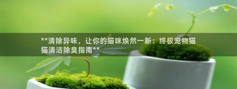 尊龙—人生就是博：**清除异味，让你的猫咪焕然一新：终极